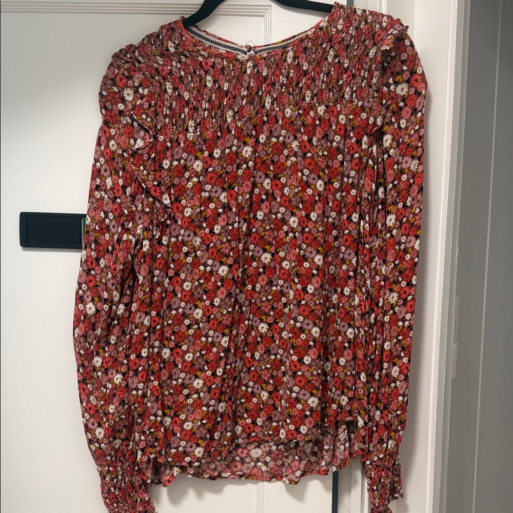 Knox Rose Red Floral Blouse